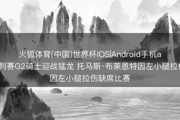 火狐体育(中国)世界杯IOS|Android手机app下载 系列赛G2骑士迎战猛龙 托马斯·布莱恩特因左小腿拉伤缺席比赛