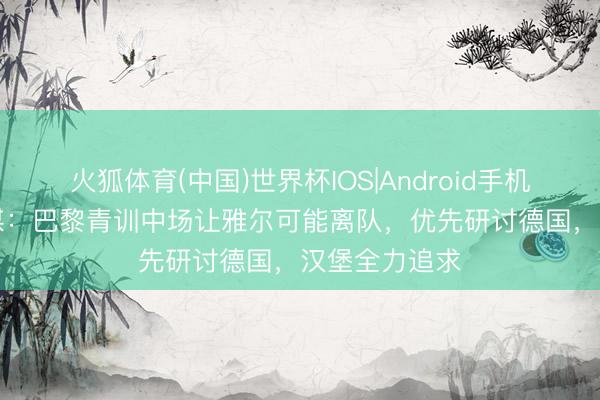 火狐体育(中国)世界杯IOS|Android手机app下载 法媒：巴黎青训中场让雅尔可能离队，优先研讨德国，汉堡全力追求