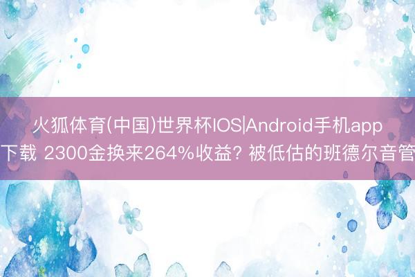 火狐体育(中国)世界杯IOS|Android手机app下载 2300金换来264%收益? 被低估的班德尔音管