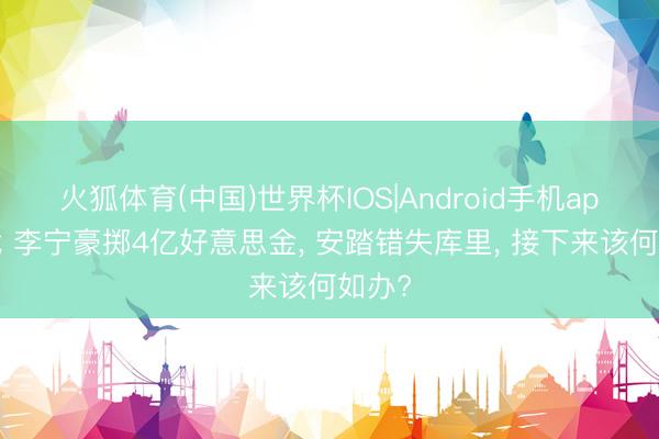 火狐体育(中国)世界杯IOS|Android手机app下载 李宁豪掷4亿好意思金， 安踏错失库里， 接下来该何如办?